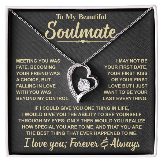 Romantic Gift for Soulmate – "Meant to Be" Love Knot Necklace