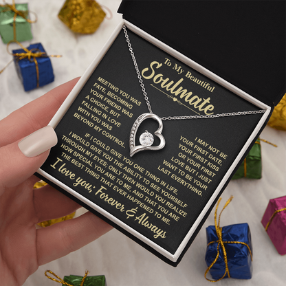 Romantic Gift for Soulmate – "Meant to Be" Love Knot Necklace