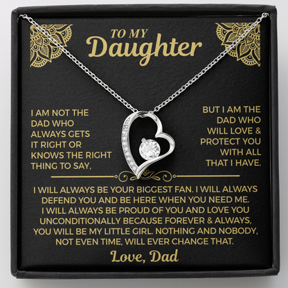 You Will Always Be My Little Girl - Necklace For Daughter
