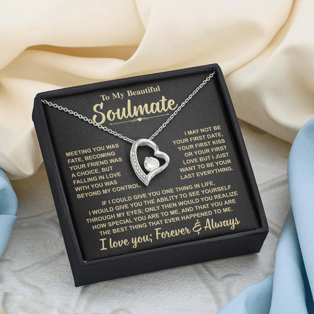 Romantic Gift for Soulmate – "Meant to Be" Love Knot Necklace