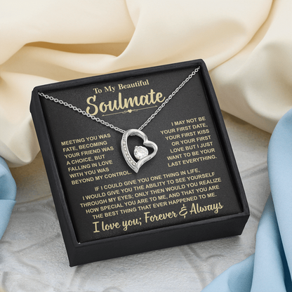 Romantic Gift for Soulmate – "Meant to Be" Love Knot Necklace