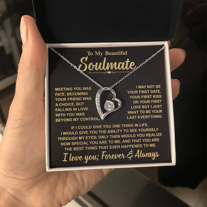 Romantic Gift for Soulmate – "Meant to Be" Love Knot Necklace