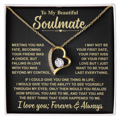 Romantic Gift for Soulmate – "Meant to Be" Love Knot Necklace