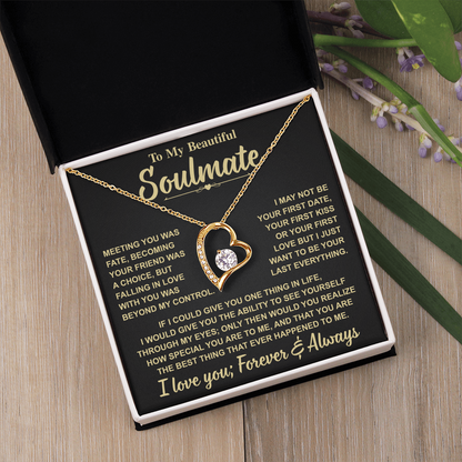 Romantic Gift for Soulmate – "Meant to Be" Love Knot Necklace