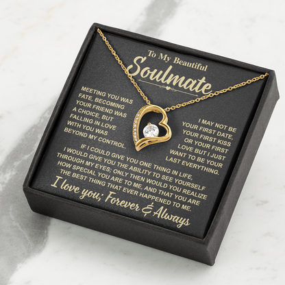 Romantic Gift for Soulmate – "Meant to Be" Love Knot Necklace