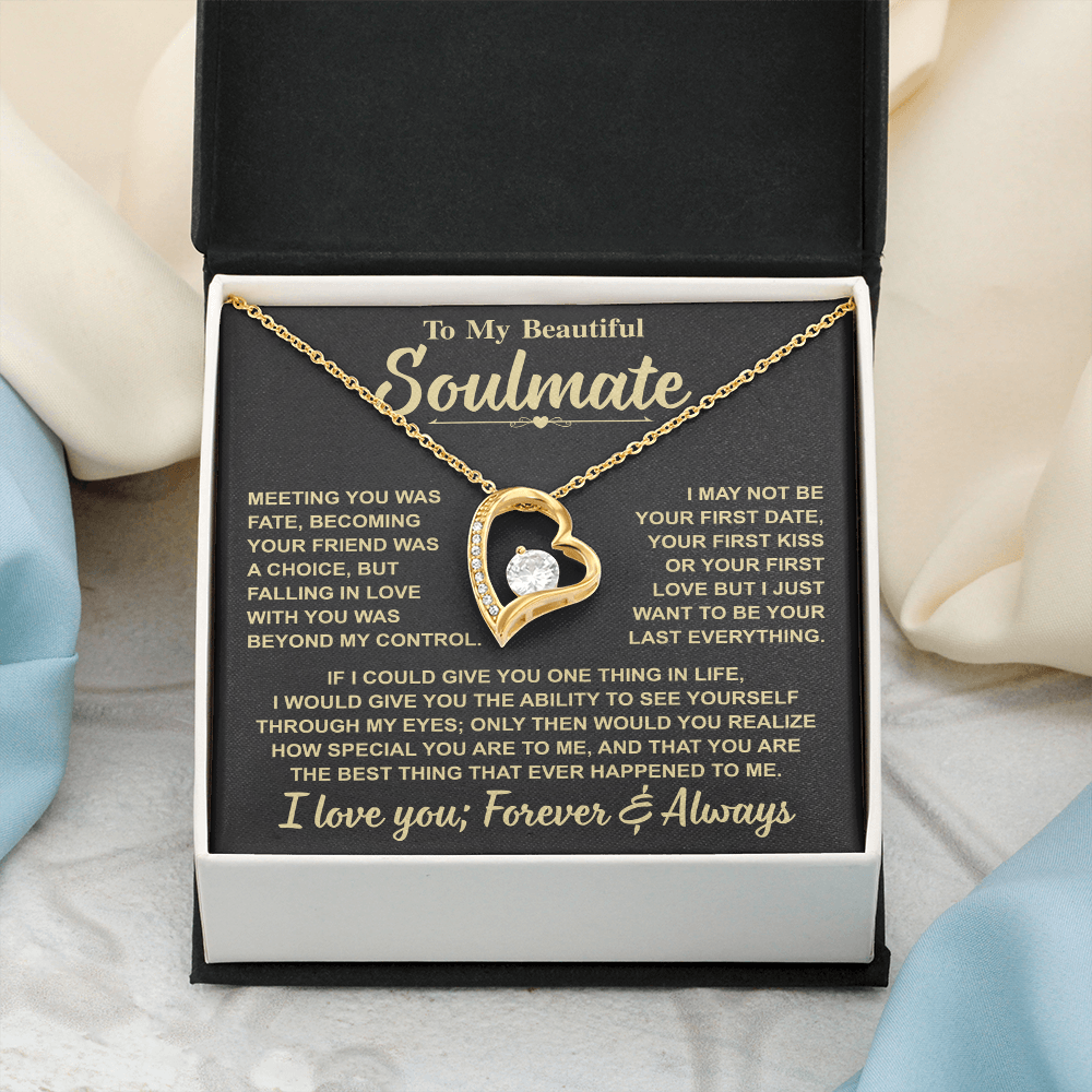Romantic Gift for Soulmate – "Meant to Be" Love Knot Necklace