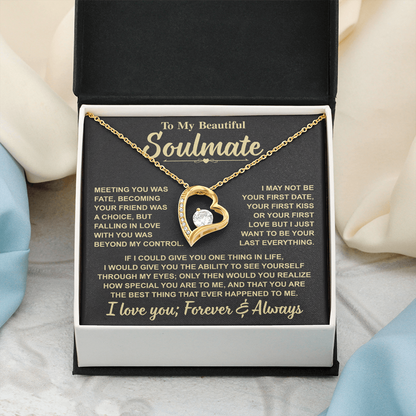 Romantic Gift for Soulmate – "Meant to Be" Love Knot Necklace