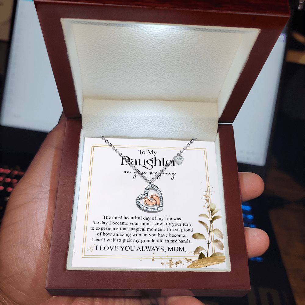 From My Heart to Yours – Baby Feet Pendant for My Daughter
