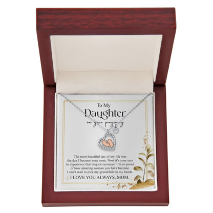From My Heart to Yours – Baby Feet Pendant for My Daughter
